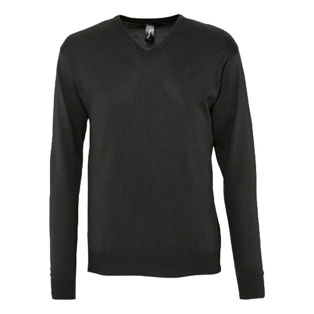 SOLS Mens Galaxy V Neck Sweater / Black